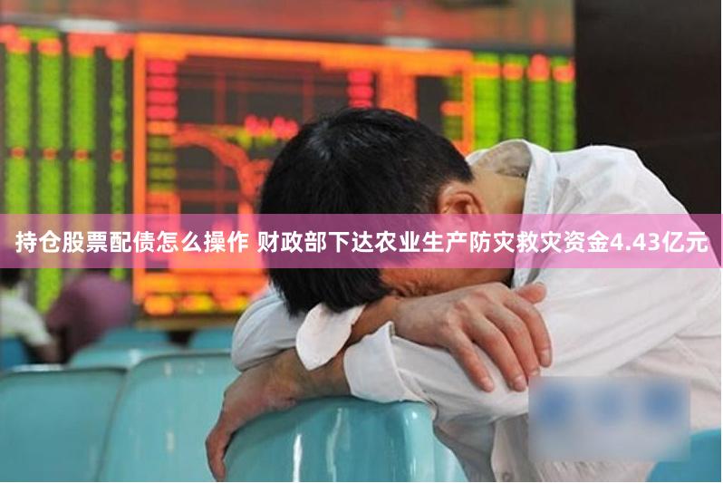 持仓股票配债怎么操作 财政部下达农业生产防灾救灾资金4.43亿元