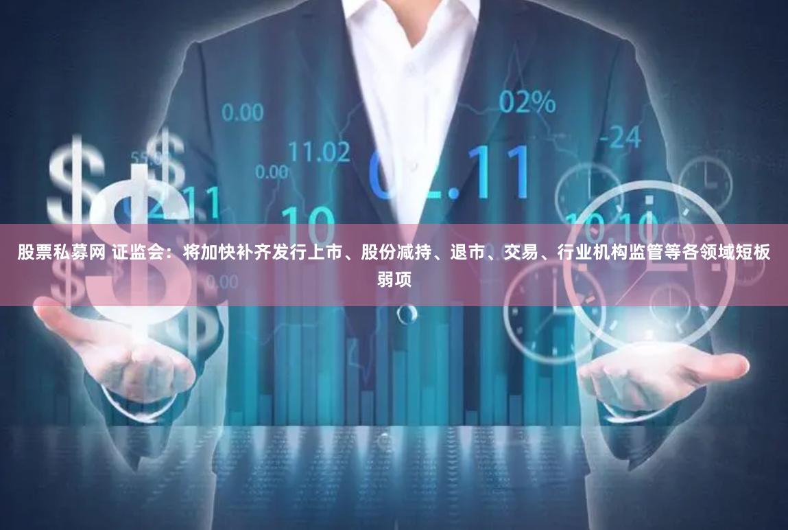 股票私募网 证监会：将加快补齐发行上市、股份减持、退市、交易、行业机构监管等各领域短板弱项